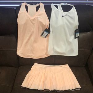 Nike Tennis tanks & skirt.